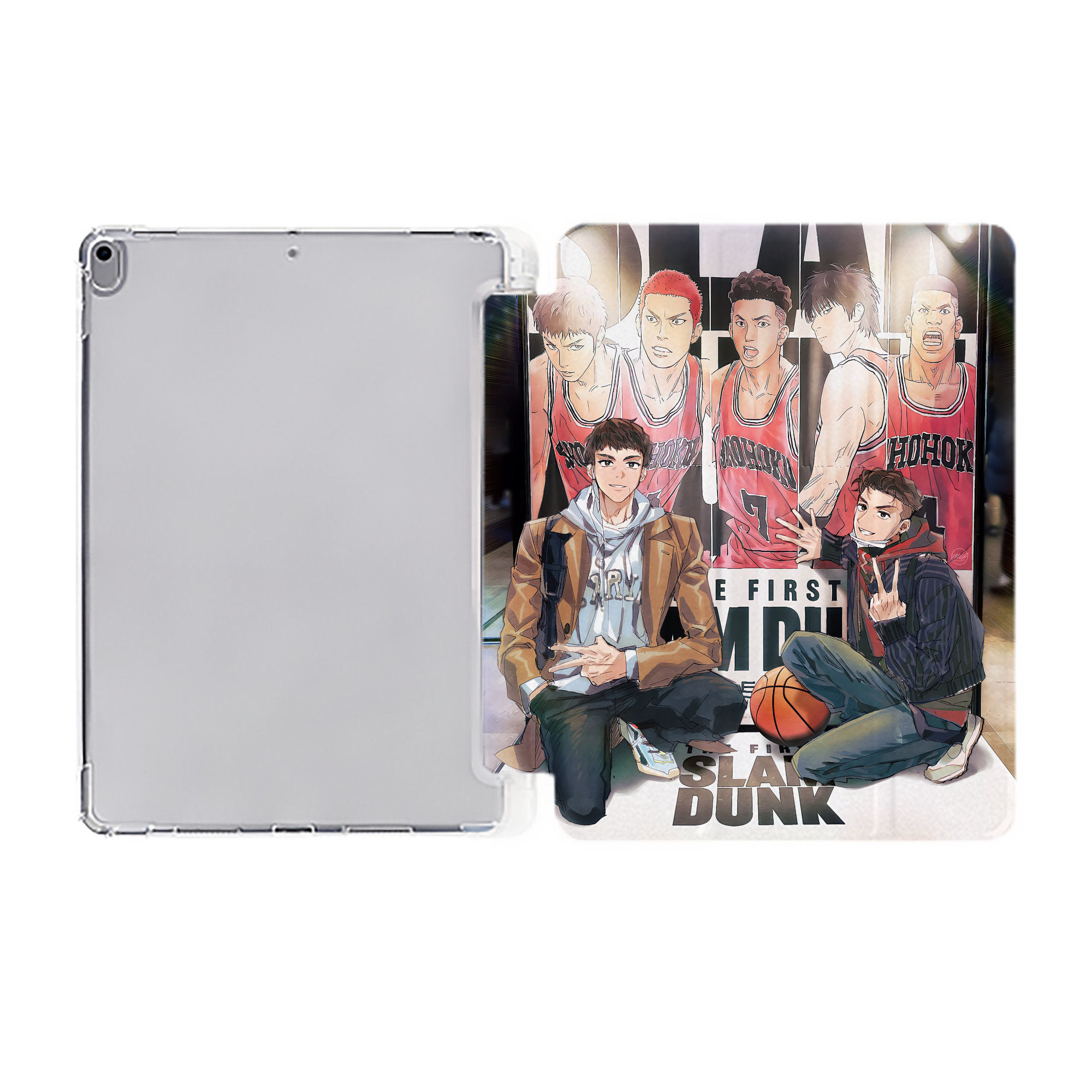 （画像用） SLAM DUNK／スラムダンク IPad ケース ペン収納付き 三つ折りスタンド PUレザー×シリコン 対応機種9.5/10.5/10.9インチ